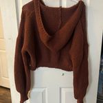 SheIn brown knit sweater Photo 1
