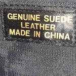 Vintage 70s 80s Genuine Suede Leather Brown Purse Tucked Bow Photo 9