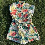 Roots Romper Sea Foam Floral Photo 2