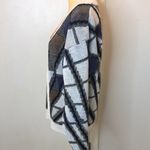 Koman oversized button up knit cardigan sweater size large Black Photo 4