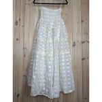 Lulus NWT  Beautiful Sentiments Ivory Floral Strapless Tiered Midi Dress Size XL Photo 1