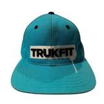 Trukfit blue paint drip logo adjustable snapback flat bill hat Photo 0