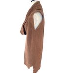 Ann Taylor NEW Women's Sleeveless Chunky Knit Wool Blend Vest Brown Size L Photo 2