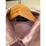 Pretty Little Thing  Sateen‎ Button Down Top size XS Lavender Photo 1