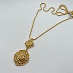 Charter Club  Double Crystal Flower Pendant Necklace in Gold-Tone NWT MSRP $40 Photo 1