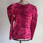 Pam & Gela Revolve  Pink Tiger Print Sweatshirt Sz P Photo 8