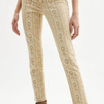 NILI LOTAN Khaki Wallpaper Print‎ Mid Rise Jeans Size 26 New with Tags Photo 0