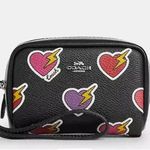 Coach NWT Pouch Wristlet With Heart Bolt Print $118 Photo 0