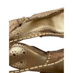 Jack Rogers Claudette Gold Cork Whip Stitch Wedge Slingback Sandals 8 Photo 7