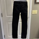 Free People  Black Vertical Textured Straight 5 Pocket Button/ZipUp Jeans-Size 29 Photo 2