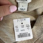 J.Crew Beige Cold Shoulder Top Women's Large NEW Photo 4