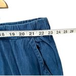 Woman Within Pants Womens 30W Blue Cargo Drawstring Elastic Waist Pockets Cotton Photo 4