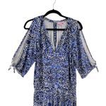 Lilly Pulitzer Bryce Romper Taverna Tile Print Bright Navy Blue Size Small Photo 4