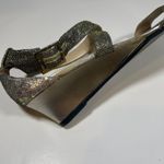 Jimmy Choo  Chiara Glitter Ankle Strap Low Wedge‎ Sandals Womens 8.5 Photo 7