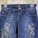 Southpole Jean Co. Size 0 Distressed & Decorated w/Beads & Studs & Glitt… Photo 3