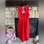 Anthropologie Maeve square neck maxi dress, red, 2P. Photo 2