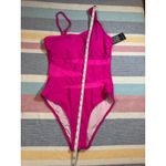 Blooming Jelly NWT Hot Pink Mesh Panel One Piece Swimsuit – Size Small Photo 3