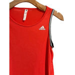 Adidas Tank Top Women's Size Small Orange Scoop Neck Sleeveless Activewear Top Photo 2