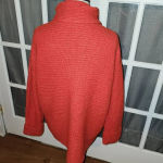 Pilcro  Anthropologie Womens Red‎ Oversized Turtleneck Sweater Small Photo 1