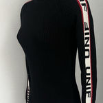 Unif Women's  Black Ribbed Turtleneck, Sz: Small (b19) Photo 0