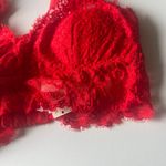 Aerie NWT  Real Good Floral Lace Padded Balconette Bra Red Size Small S NEW Photo 2