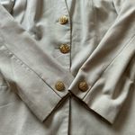 Oleg Cassini Vintage Y2K academia jacket grey gold button with pockets size 12 Photo 7