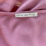 Active USA  mauve flutter sleeve crossed crop top Photo 2