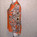 Coveted Clothing Cover floral orange button down blouse Photo 1