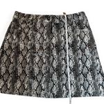 L&B  print‎ leather skirt Photo 8