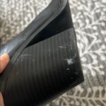 ZARA black leather square toe block heeled boots Photo 6