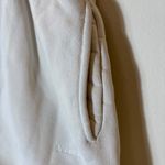 Madhappy  Lounge Shorts Cream Fleece Lined Elastic Waist Pocket Size Large Photo 2