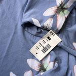 Aeropostale V Neck Sleeveless Floral Tie Back Stretch Romper Large NWT #102 Blue Photo 9