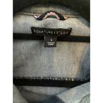 Signature Studio Denim Jean Distressed Vest  Women’s Size Small Stretch  EUC Photo 3