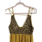Free People  intimately sequin‎ green top Photo 1
