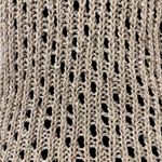 Eileen Fisher womens crochet open knit sequin sleeveless sweater XS gray cotton Photo 8