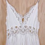 Free People  Ilektra Slip Cotton Lace Mini Dress Black Small Photo 11