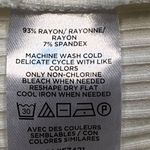 Loft  Shirt Cream Ribbed Vneck Button Detail Long Sleeve Retro Top Size Small Photo 7