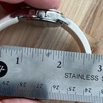 Bulova Caravelle by  Ladies Watch White Silicone Bracelet White Dial Date Window Photo 11