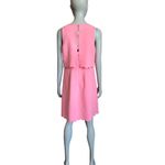 Loft Pink Scalloped Tiered Aline Dress Photo 3