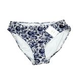 ANDIE  Swim x Faherty Bikini Bottom Size XL Blue Cream Swimsuit Island Batik Photo 1