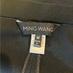 Ming Wang Classic Acrylic Pull On Black Ankle Pants Size Medium Photo 4