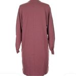 Summersalt  Purple Red Mauve Softest French Terry Henley Dress Medium Photo 4