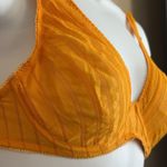 Huit Paris Desi Bra 32C Sexy Romance France Vintage Underwire Orange Lace‎ Lined Size undefined Photo 1