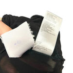 Cleobella  Autumn Sheer Blouse Black Button Down Size Small‎ Photo 10