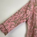 Bedhead Pajama Top Womens L/XL Pink Paris Eiffel Tower Corduroy Button Up Shirt Size L Photo 4