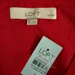 Loft Petite Small Vibrant Red Blouse Photo 4