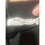 Project Social T Women's Let's Get Cozy Fleece Sweatshirt Gray Black Sz S (2-4) Photo 3