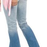 Juicy Couture  Malibu Dip Dye Wide Flate Leg Jeans Bright Blue Ombre 28 NWT Photo 1