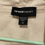 Fifteen Twenty  ombré cream draped cotton frayed vest medium Photo 7