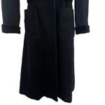 Vintage Fleurette black wool long coat velvet collar and handcuff Size 6 Photo 6